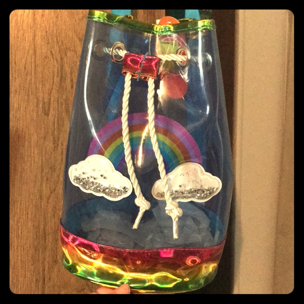 Rainbow 🌈 clear pvc backpack